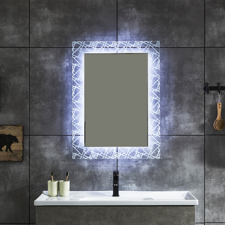 Badezimmer-LED-Hintergrundbeleuchtung Spiegel in Badspiegel Hohe