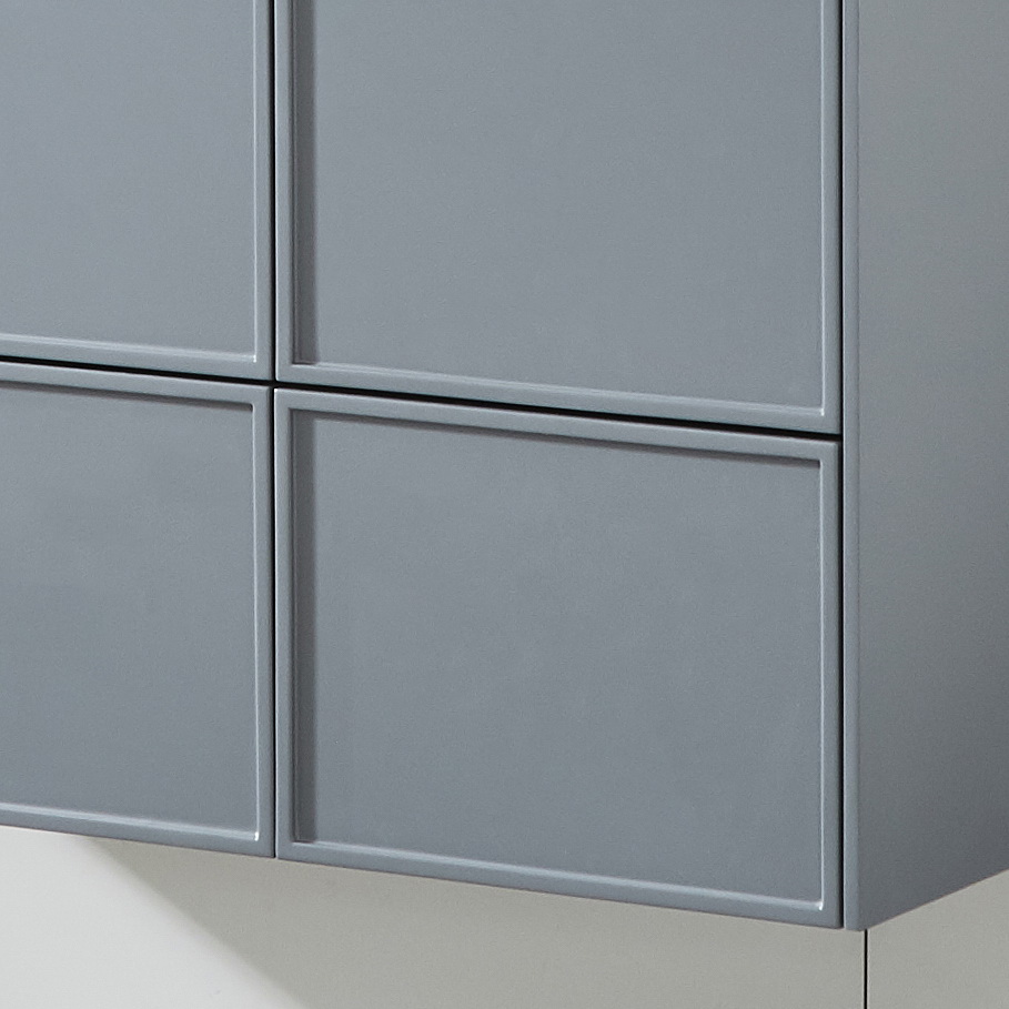 New Design Grauer Moderne Badezimmer-Schrank mit Basin Vanity Set